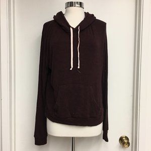 Brandy Melville Maroon Pullover Hoodie